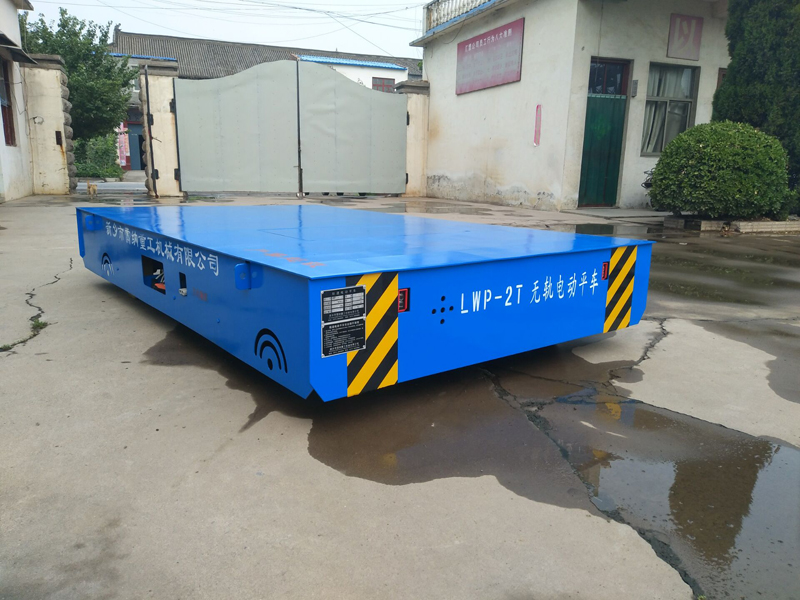 2 ٹن بیٹری Powered Trackless Transfer Trolley