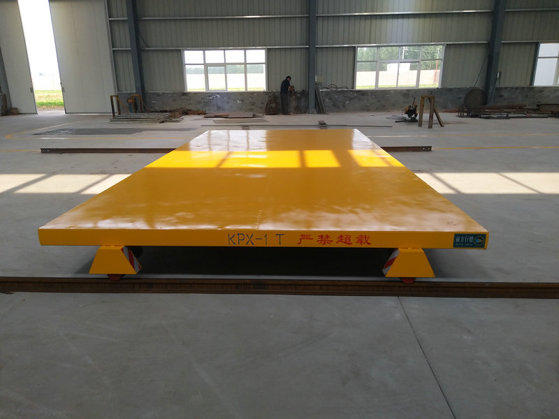 صنعتی سامان ٹرانسپورٹ بیٹری پاور الیکٹرک Flat Rail Cart