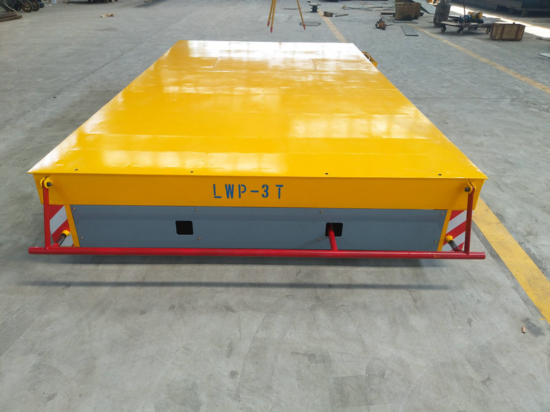 3T بیٹری چلانے والی صنعتی ٹرانسپورٹ پلیٹ فارم