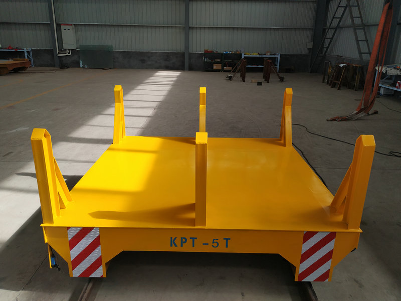 سٹیل میل میں کیبل ڈرامہ Powered Rail Ladle Transfer Cart